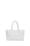 Gabriela Hearst Mcewan Tote Bag In Ivory Leather With Cotton Macrame In Ivory