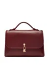 Gabriela Hearst Leonora Medium Leather Top Handle Bag In Burgundy