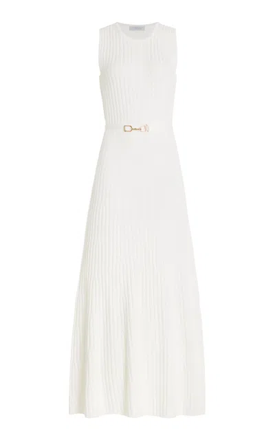 Gabriela Hearst Meier Knit Dress In Ivory Merino Wool Cashmere