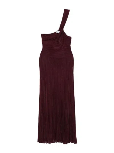 GABRIELA HEARST VESTIDO MIDI - ROJO OSCURO