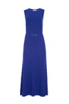 Gabriela Hearst Meier Knit Midi Dress In Cobalt Merino Wool Cashmere In Blue