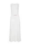 Gabriela Hearst Meier Knit Midi Dress In Ivory Merino Wool Cashmere In White