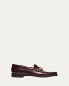 Gabriela Hearst Melchora Stone Loafer In Bordeaux Leather