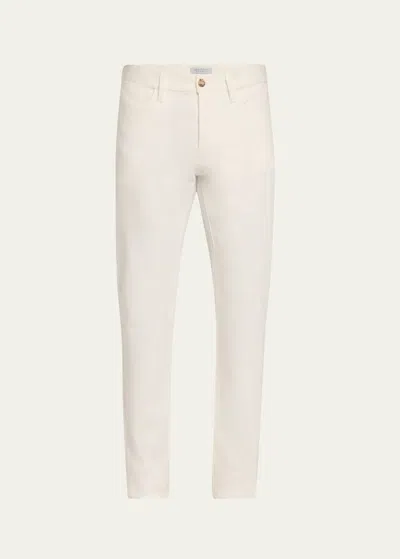 Gabriela Hearst Men's Anthony 5-pocket Pants In White