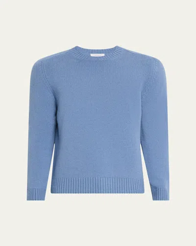 Gabriela Hearst Men's Francesco Cashmere Sweater In Blue