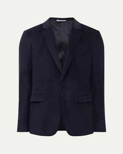 Gabriela Hearst Men's Irving Cotton Corduroy Jacket In Dark Navy