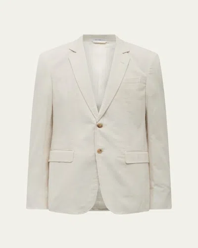 Gabriela Hearst Men's Irving Wool-blend Corduroy Jacket In Ivory