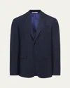 Gabriela Hearst Men's Irving Wool-cashmere Sport Coat In Dark Navy