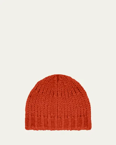 Gabriela Hearst Men's Pacino Cashmere Knit Hat In Red