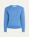 Gabriela Hearst Francesco Knit Sweater In Light Blue Denim Cashmere In Sky