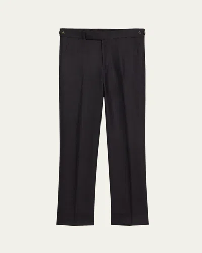 Gabriela Hearst Men's Sebastian Straight-fit Pants In Black