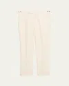 Gabriela Hearst Men's Sebastian Straight-fit Pants In Ivory