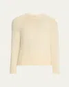 Gabriela Hearst Lawrence Knit Sweater In Ivory Welfat Cashmere In Ivory