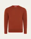 Gabriela Hearst Wells Knit Sweater In Rust & Antelope Orange Cashmere Silk In Brown
