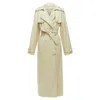 Gabriela Hearst Merino Wool Silk Trimmed Pleats Trench Coat In Beige
