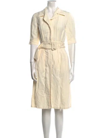 Pre-owned Gabriela Hearst Midi Length Dress In Neutral