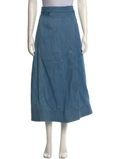 Pre-owned Gabriela Hearst Midi Length Skirt In Blue