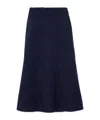 Gabriela Hearst Midi Skirt In Blue