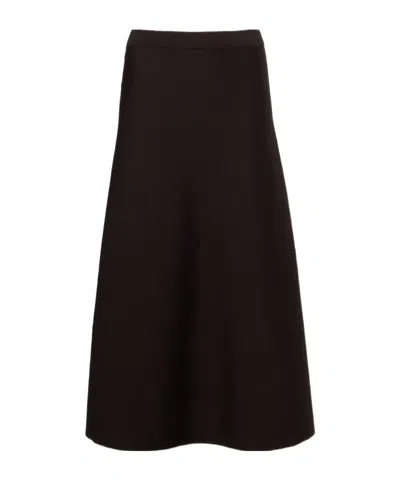 Gabriela Hearst Midi Skirt In Brown