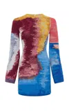 Gabriela Hearst Millicent Wool-cashmere Knit Top In Multi