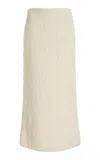 Gabriela Hearst Milne Knit Skirt In Ivory Cashmere Boucle In Ivory