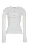 Gabriela Hearst Mirta Knit Sweater In Ivory Merino Wool In Ivory