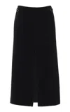 GABRIELA HEARST MORELOS SKIRT IN BLACK DOUBLE-FACE RECYCLED CASHMERE