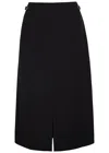 Gabriela Hearst Morelos Wool Midi Skirt In Black
