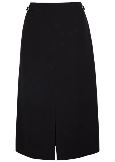 Gabriela Hearst Morelos Wool Midi Skirt In Black