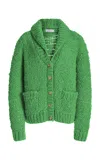 Gabriela Hearst Moses Knit Cardigan In Peridot Green Welfat Cashmere In Peridot Green