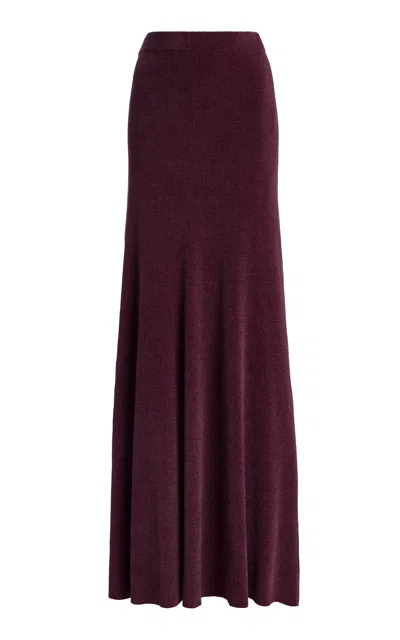 Gabriela Hearst Muir Silk Maxi Skirt In Burgundy