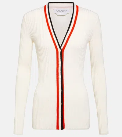 Gabriela Hearst Myrine Cashmere And Silk Cardigan In Ivory Multi