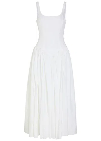 Gabriela Hearst Naia Linen Maxi Dress In White