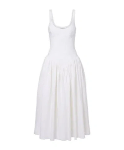 Gabriela Hearst Naia Linen Maxi Dress In White