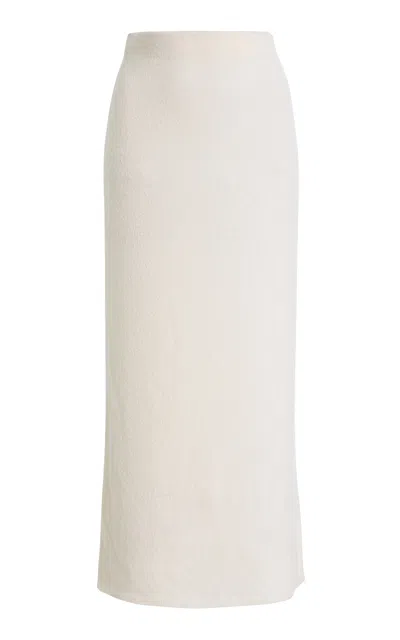Gabriela Hearst Narayan Boucle Cashmere Maxi Skirt In Neutral