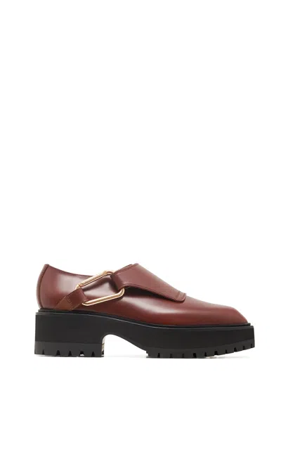Gabriela Hearst Nash Shoe In Burnt Sienna Leather In Brown