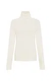 Gabriela Hearst Straun Wool And Cashmere Turtleneck Sweater In White
