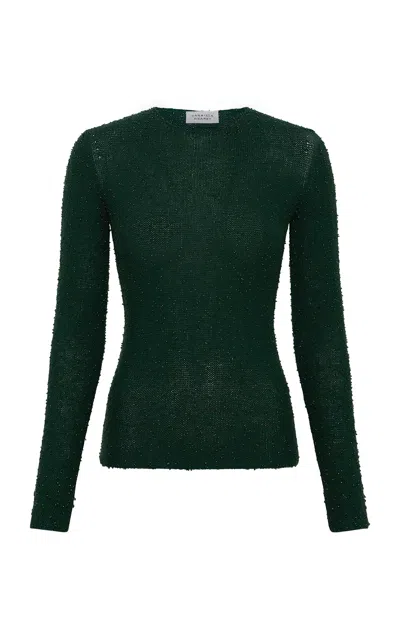 Gabriela Hearst Nello Beaded Cashmere-silk Sweater