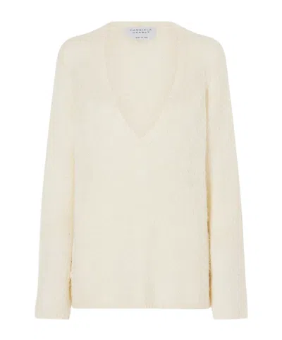Gabriela Hearst Neoma Silk And Cashmere-blend Sweater In White