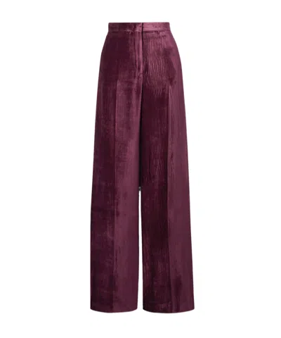 Gabriela Hearst Net Sustain Boyne Organic Silk-velvet Wide-leg Pants In Animal Print