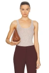 Gabriela Hearst Nevin Ribbed Tank Top In Oatmeal