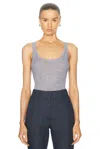 Gabriela Hearst Nevin Tank Top In Heather Grey