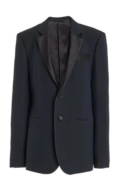 Gabriela Hearst Nicolson Jacket In Black Silk Wool Cady