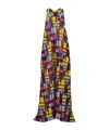 Gabriela Hearst Niki Patchwork Embroidered Maxi Dress In Aurora Multi Linen In Multi