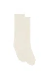 Gabriela Hearst Nikola Knit Socks In Ivory Cashmere In Neutral