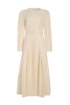 Gabriela Hearst Niles Maxi Dress In Ivory Linen Silk Twill In Neutral