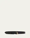 Gabriela Hearst Nilmot Leather Belt In Black