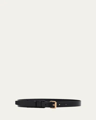 Gabriela Hearst Nilmot Leather Belt In Black