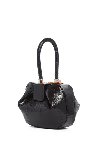 Gabriela Hearst Nina Bag In Black Snakeskin