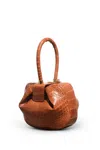 Gabriela Hearst Nina Bag In Cognac Crocodile Leather In Cognac